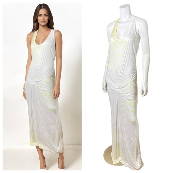 Young Fabulous & Broke Dresses & Skirts - Young Fabulous & Broke Maxi Dress White Yellow, Size Large